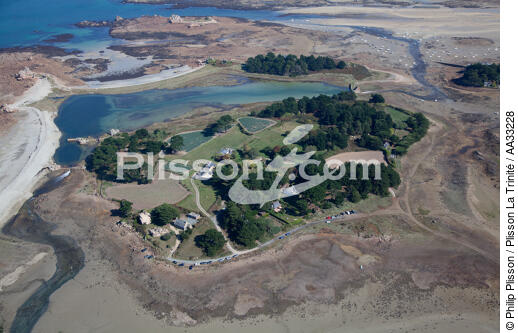 Ile Saint-Gildas - © Philip Plisson / Plisson La Trinité / AA33228 - Nos reportages photos - Grande marée