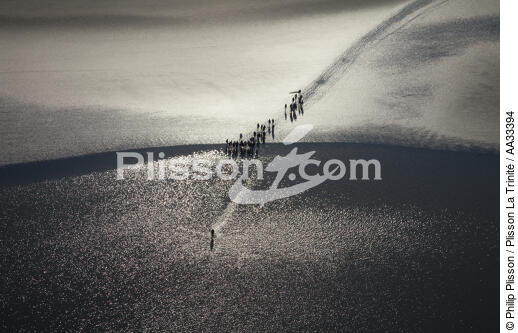 Baie du Mont-Saint-Michel - © Philip Plisson / Plisson La Trinité / AA33394 - Nos reportages photos - Marée basse