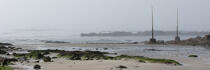 La plage de Kervilen à la Trinité sur mer © Philip Plisson / Plisson La Trinité / AA33491 - Nos reportages photos - Ville [56]