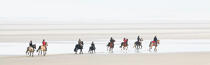 Sur la plage du Touquet © Philip Plisson / Plisson La Trinité / AA33499 - Nos reportages photos - Panoramique horizontal