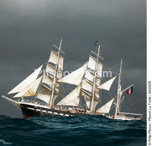 Belem tall ship - © Philip Plisson / Plisson La Trinité / AA33509 - Photo Galleries - Mousse school