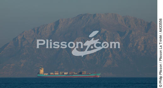 Détroit de Gibraltar - © Philip Plisson / Plisson La Trinité / AA33556 - Nos reportages photos - Le CMA CGM Marco Polo