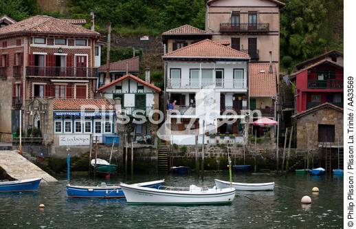 Dans le goulet de Pasajes - © Philip Plisson / Plisson La Trinité / AA33569 - Nos reportages photos - Pays Basque