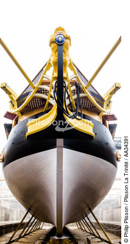 L' Hermione - © Philip Plisson / Plisson La Trinité / AA34391 - Nos reportages photos - Elément d'un bateau