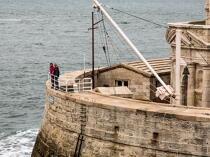 La grande relève de Cordouan © Philip Plisson / Plisson La Trinité / AA34977 - Nos reportages photos - Signalisation maritime