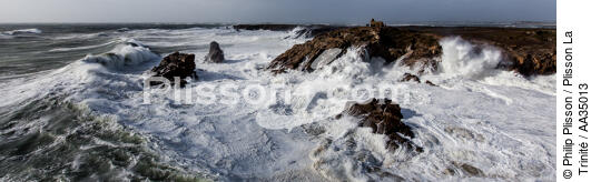 La côte sauvage de Quiberon - © Philip Plisson / Plisson La Trinité / AA35013 - Nos reportages photos - Site [56]