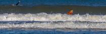 The lifeguards on the beach in Gironde © Philip Plisson / Plisson La Trinité / AA35053 - Photo Galleries - Job