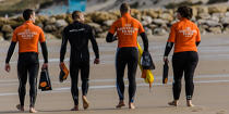 The lifeguards on the beach in Gironde © Philip Plisson / Plisson La Trinité / AA35069 - Photo Galleries - Lifeboat society