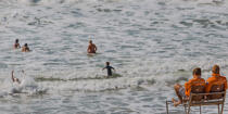 Les nageurs-sauveteurs sur une plage en Gironde © Philip Plisson / Plisson La Trinité / AA35090 - Nos reportages photos - Métier