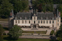 Le château d'Augerville © Philip Plisson / Plisson La Trinité / AA35189 - Nos reportages photos - Le Loiret vue du ciel