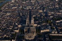 Orléans vue du ciel © Philip Plisson / Plisson La Trinité / AA35254 - Nos reportages photos - Monument religieux