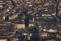 Orléans vue du ciel, Place du Martroi © Philip Plisson / Plisson La Trinité / AA35255 - Nos reportages photos - Loiret