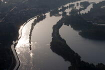 Le Loiret vue du ciel © Philip Plisson / Plisson La Trinité / AA35256 - Nos reportages photos - Hydrologie