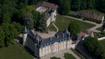 Le château de Malesherbes © Philip Plisson / Plisson La Trinité / AA35288 - Nos reportages photos - Le Loiret vue du ciel