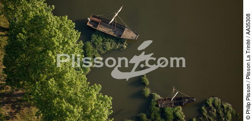 Bateau traditionnel de la Loire - © Philip Plisson / Plisson La Trinité / AA35308 - Nos reportages photos - Loiret