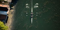 Le Loiret vue du ciel © Philip Plisson / Plisson La Trinité / AA35313 - Nos reportages photos - Aviron