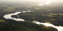 Le Loiret vue du ciel © Philip Plisson / Plisson La Trinité / AA35321 - Nos reportages photos - Fleuve
