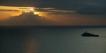 sunset © Philip Plisson / Plisson La Trinité / AA35349 - Photo Galleries - The Navy