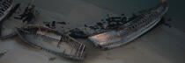 Epaves sur le Blavet © Philip Plisson / Plisson La Trinité / AA35512 - Nos reportages photos - Cimetière marin