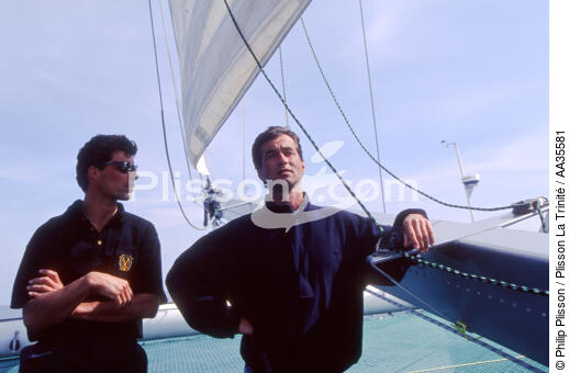 Bruno Peyron - © Philip Plisson / Plisson La Trinité / AA35581 - Photo Galleries - Sailing Race