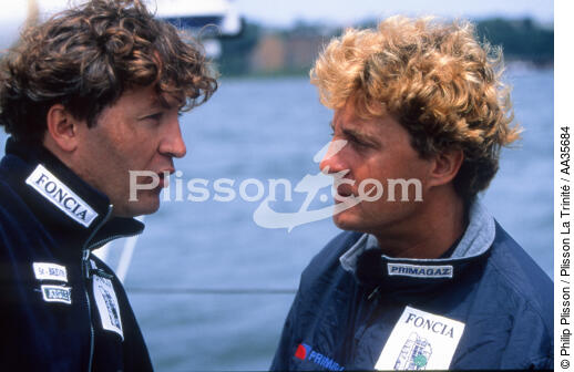 Yvon et Laurent Bourgnon - © Philip Plisson / Plisson La Trinité / AA35684 - Photo Galleries - Sailing Race