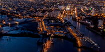 Le port de Lorient de nuit © Philip Plisson / Plisson La Trinité / AA35914 - Nos reportages photos - Lorient