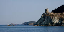 Cap Corse, Est coast © Philip Plisson / Plisson La Trinité / AA36118 - Photo Galleries - Tower