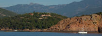 Corsica South East © Philip Plisson / Plisson La Trinité / AA36229 - Photo Galleries - Horizontal panoramic