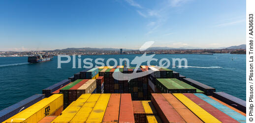 CMA CGM Jules Verne - © Philip Plisson / Plisson La Trinité / AA36633 - Photo Galleries - Containership