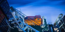 CMA CGM Jules Verne © Philip Plisson / Plisson La Trinité / AA37003 - Nos reportages photos - Transport maritime
