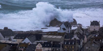 Storm Petra, Saint Guénolé,Brittany. © Philip Plisson / Plisson La Trinité / AA37134 - Photo Galleries - Storm at sea