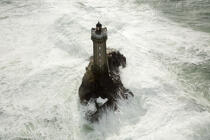 Petra stormon la Vieille lighthouse © Philip Plisson / Plisson La Trinité / AA37152 - Photo Galleries - Finistère