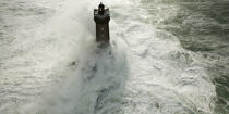 Petra stormon la Vieille lighthouse © Philip Plisson / Plisson La Trinité / AA37153 - Photo Galleries - Storm at sea