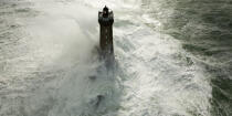 Petra stormon la Vieille lighthouse © Philip Plisson / Plisson La Trinité / AA37154 - Photo Galleries - Storms