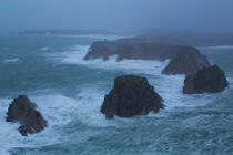 Les Tas de pois rocks © Philip Plisson / Plisson La Trinité / AA37220 - Photo Galleries - Storm at sea