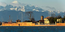 Venise en hivers. © Philip Plisson / Plisson La Trinité / AA37342 - Nos reportages photos - Neige