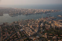 Port Saïd - Egypte © Philip Plisson / Plisson La Trinité / AA37379 - Photo Galleries - Aerial shot