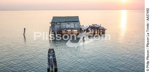 La lagune de Venise - © Philip Plisson / Plisson La Trinité / AA37492 - Nos reportages photos - Activité maritime