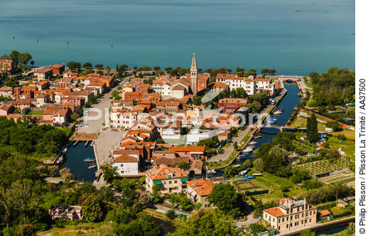 l'ïle du Lido qui protège la lagune de Venise - © Philip Plisson / Plisson La Trinité / AA37500 - Nos reportages photos - Port