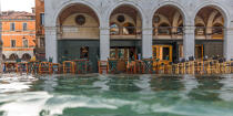 Grande marée à Venise © Philip Plisson / Plisson La Trinité / AA37510 - Nos reportages photos - Environnement
