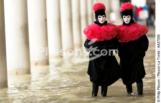 High tide in Venice - © Philip Plisson / Plisson La Trinité / AA37595 - Photo Galleries - Venice like never seen before