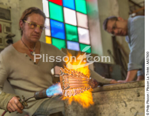Glass work art at the Murano [AT] - © Philip Plisson / Plisson La Trinité / AA37600 - Photo Galleries - Murano island