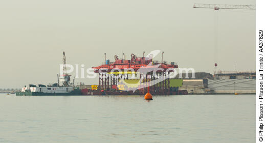 Projet MOSE - © Philip Plisson / Plisson La Trinité / AA37629 - Nos reportages photos - Lagune de Venise