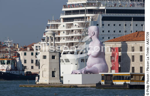 Traffic des paquebots à Venise - © Philip Plisson / Plisson La Trinité / AA37709 - Nos reportages photos - Traffic maritime dans la lagune de Venise