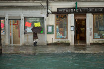 Grande marée à Venise © Philip Plisson / Plisson La Trinité / AA37738 - Nos reportages photos - Environnement