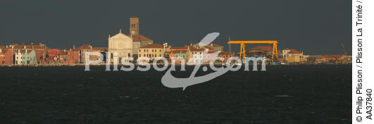 Pellestrina - © Philip Plisson / Plisson La Trinité / AA37840 - Nos reportages photos - Lagune de Venise