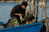 La pêche dans la lagune de Venise © Philip Plisson / Plisson La Trinité / AA37870 - Nos reportages photos - Activité maritime