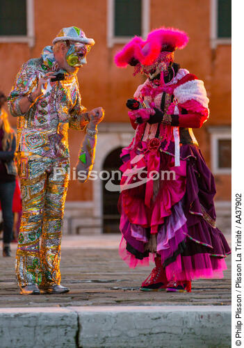 Carnaval de Venise - © Philip Plisson / Plisson La Trinité / AA37902 - Nos reportages photos - Carnaval