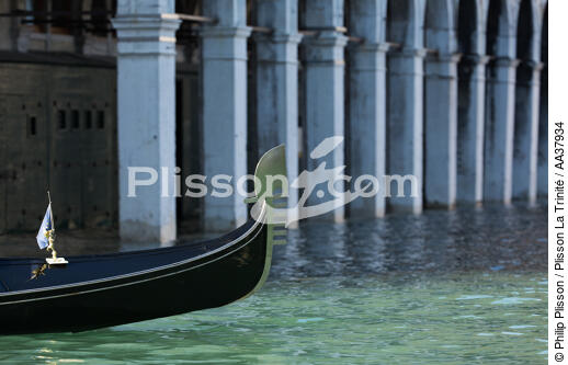 Acqua alta à Venise - © Philip Plisson / Plisson La Trinité / AA37934 - Nos reportages photos - Italie