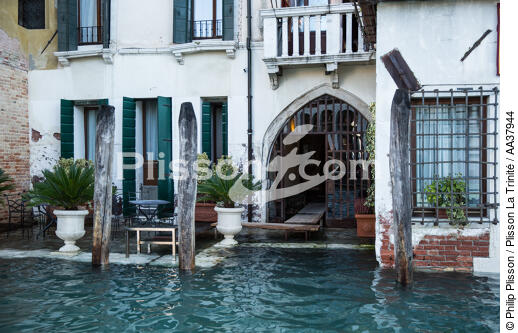 Acqua alta in Venice - © Philip Plisson / Plisson La Trinité / AA37944 - Photo Galleries - Italy